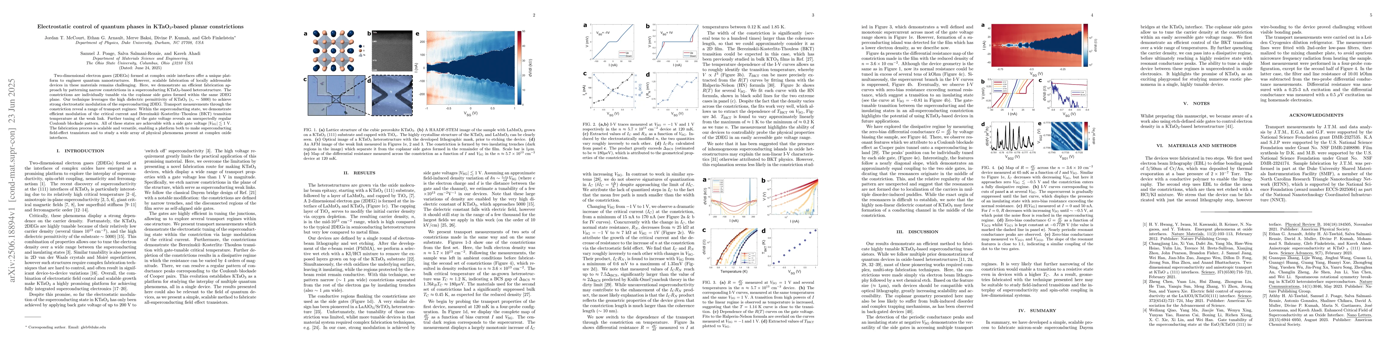 Thumbnail for Electrostatic control of quantum phases in KTaO3-based planar
  constrictions