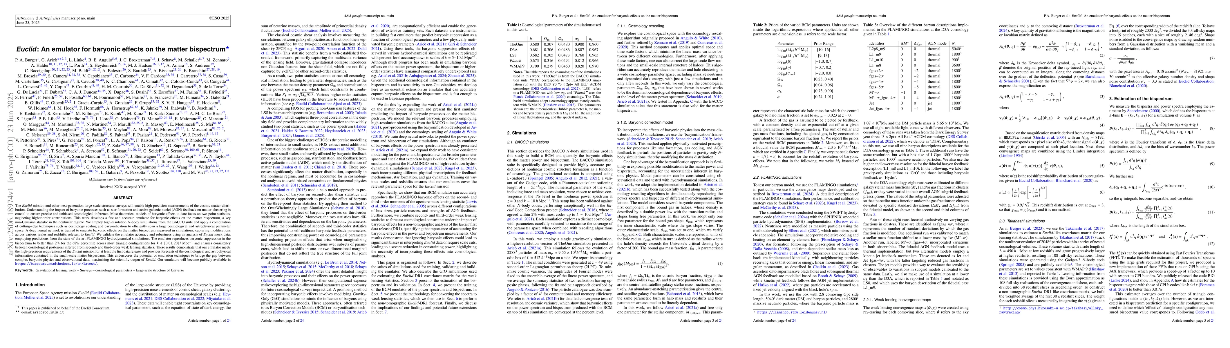 Thumbnail for Euclid: An emulator for baryonic effects on the matter bispectrum