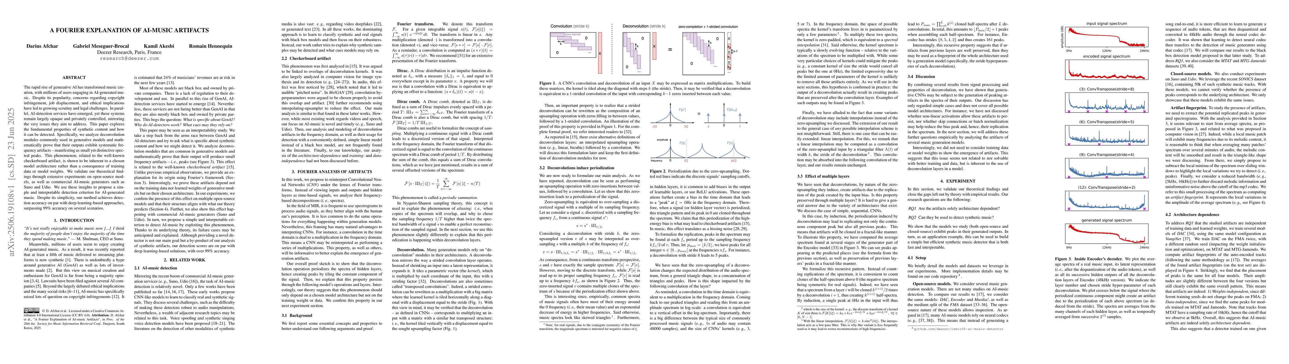 Thumbnail for A Fourier Explanation of AI-music Artifacts