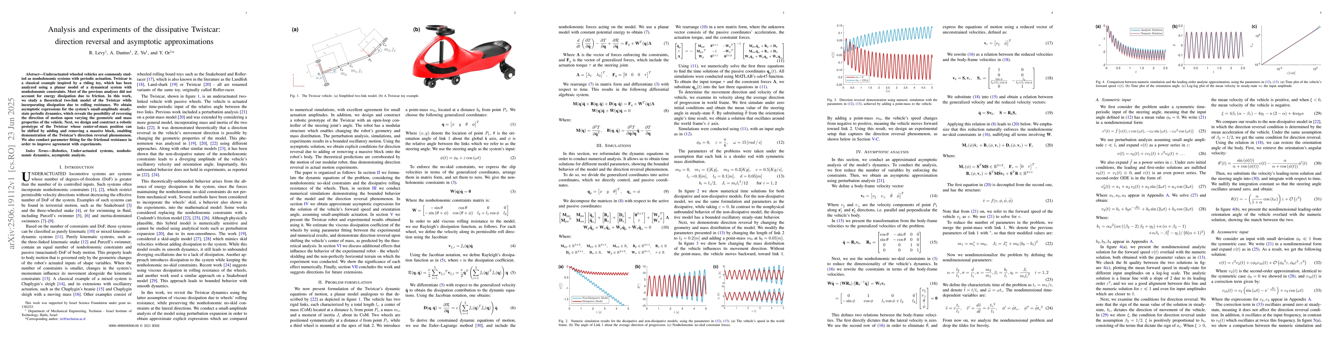Thumbnail for Analysis and experiments of the dissipative Twistcar: direction reversal
  and asymptotic approximations