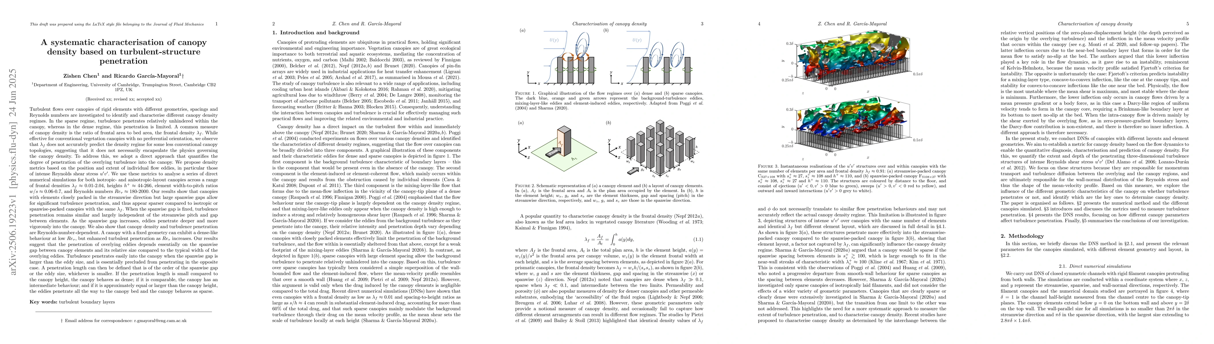 Thumbnail for A systematic characterisation of canopy density based on
  turbulent-structure penetration
