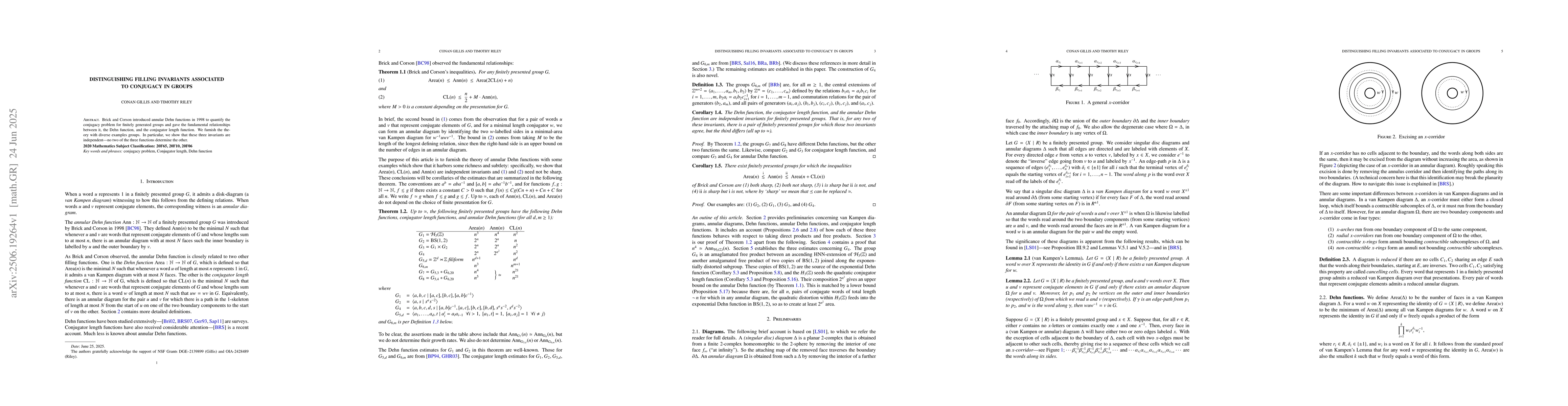 Thumbnail for Distinguishing Filling Invariants Associated to Conjugacy in Groups