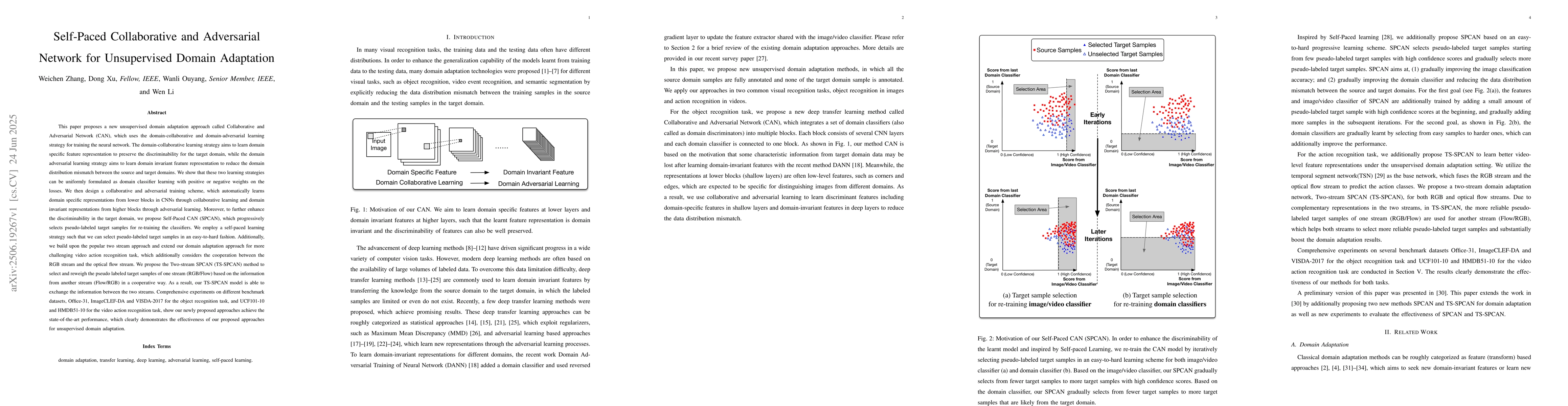 Thumbnail for Self-Paced Collaborative and Adversarial Network for Unsupervised Domain
  Adaptation