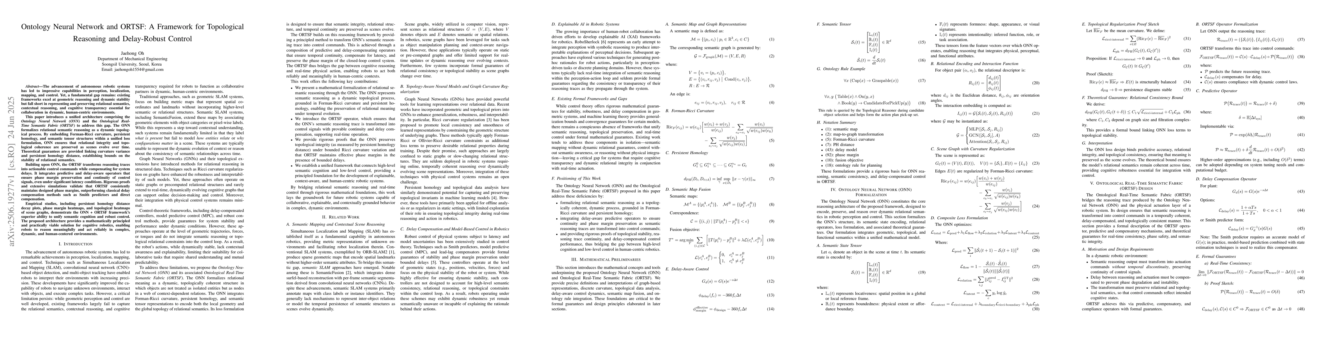 Thumbnail for Ontology Neural Network and ORTSF: A Framework for Topological Reasoning
  and Delay-Robust Control