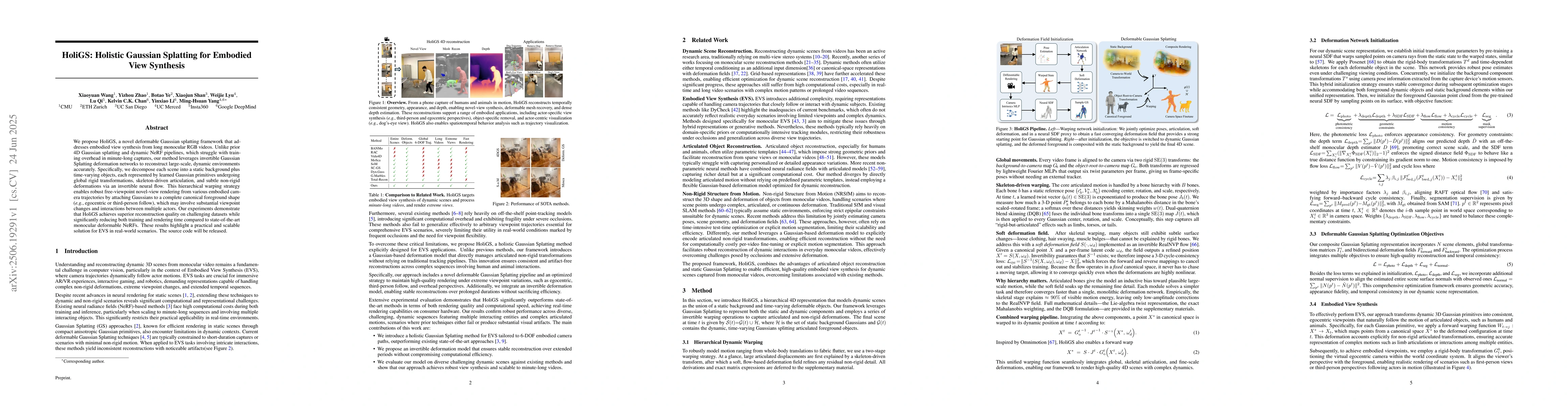 Thumbnail for HoliGS: Holistic Gaussian Splatting for Embodied View Synthesis