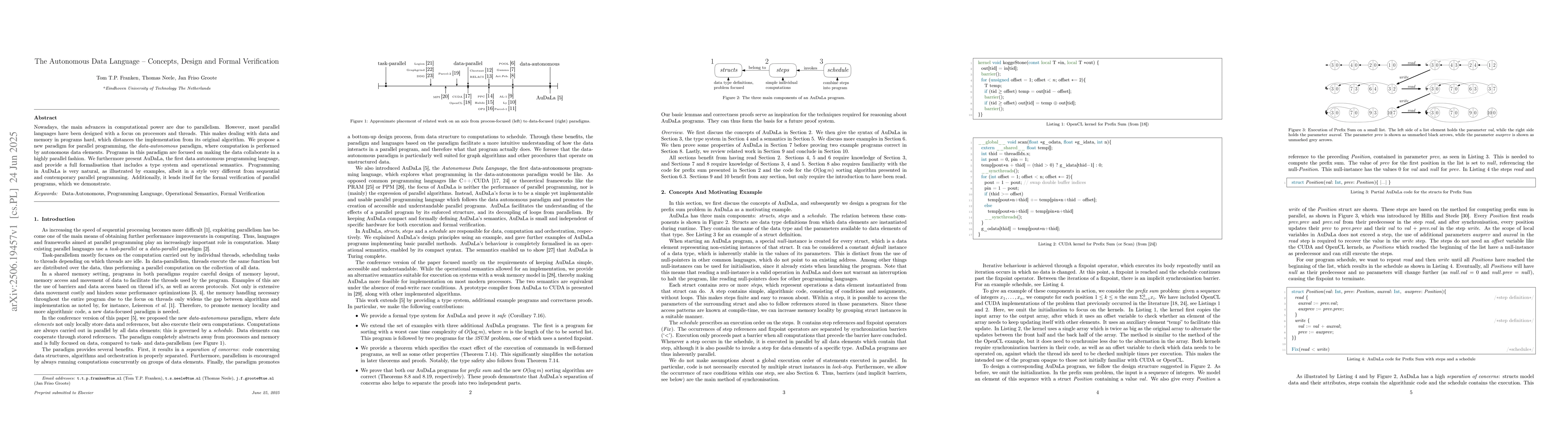 Thumbnail for The Autonomous Data Language -- Concepts, Design and Formal Verification