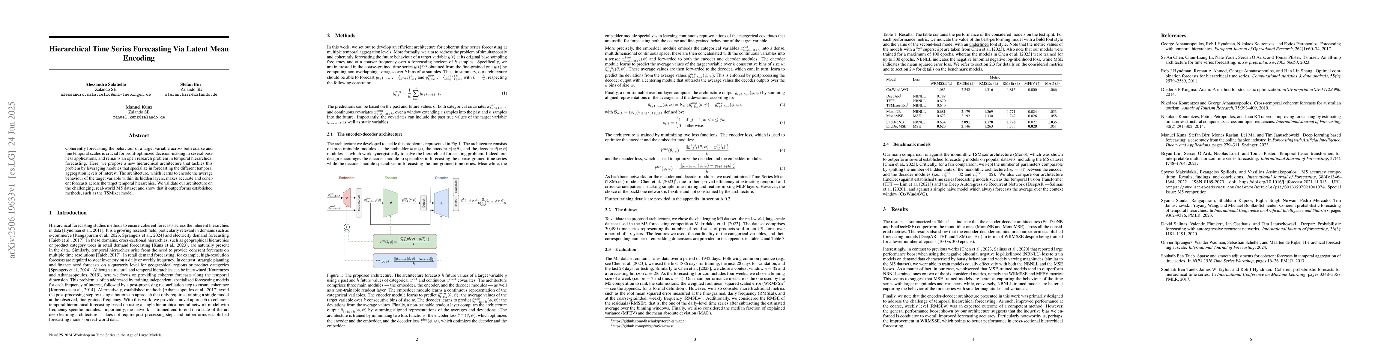 Thumbnail for Hierarchical Time Series Forecasting Via Latent Mean Encoding