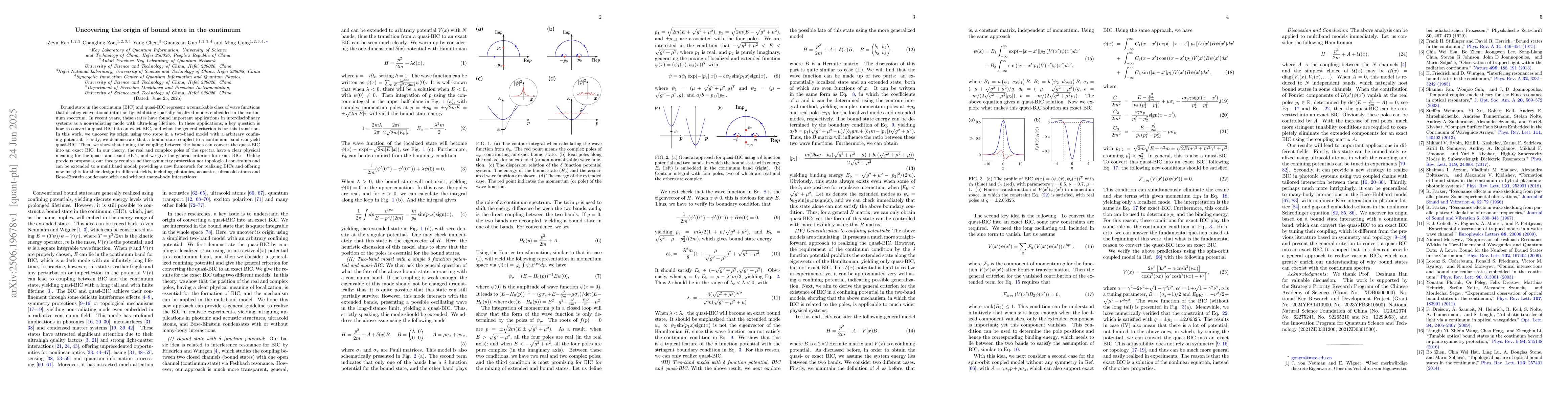 Thumbnail for Uncovering the origin of bound state in the continuum