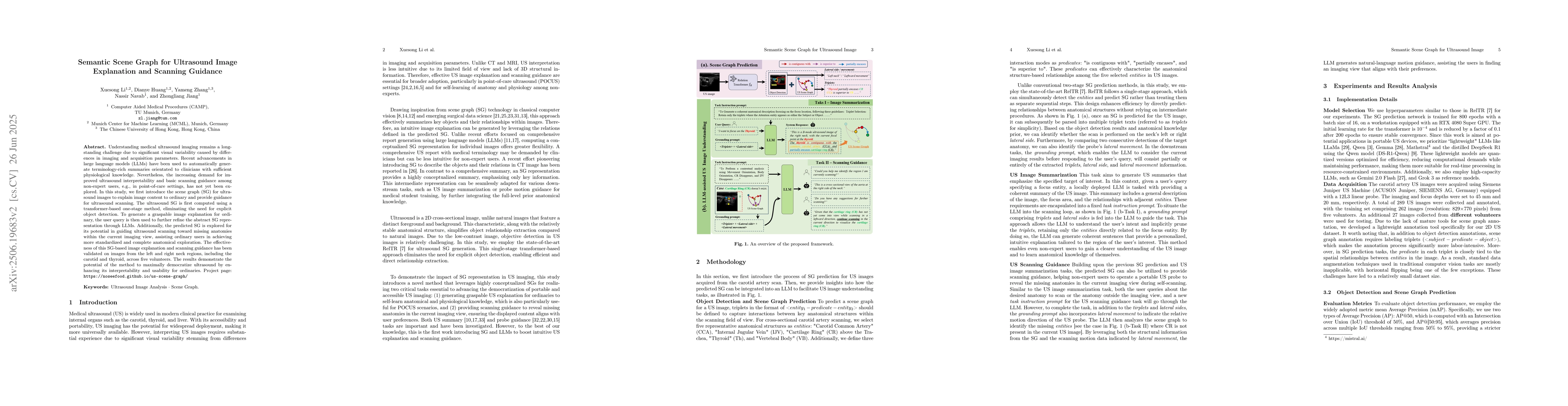 Thumbnail for Semantic Scene Graph for Ultrasound Image Explanation and Scanning
  Guidance
