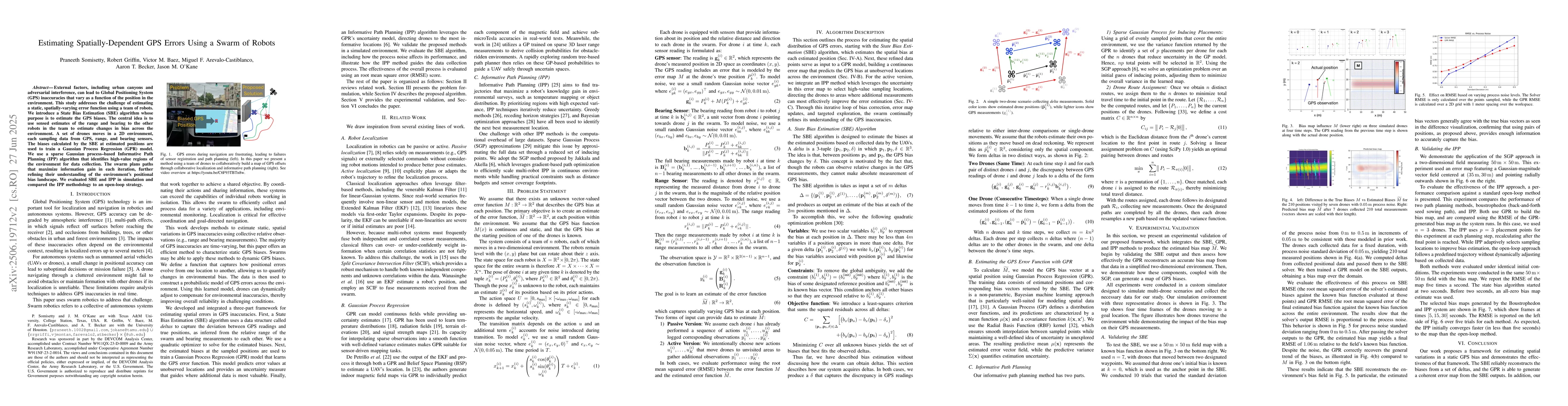 Thumbnail for Estimating Spatially-Dependent GPS Errors Using a Swarm of Robots