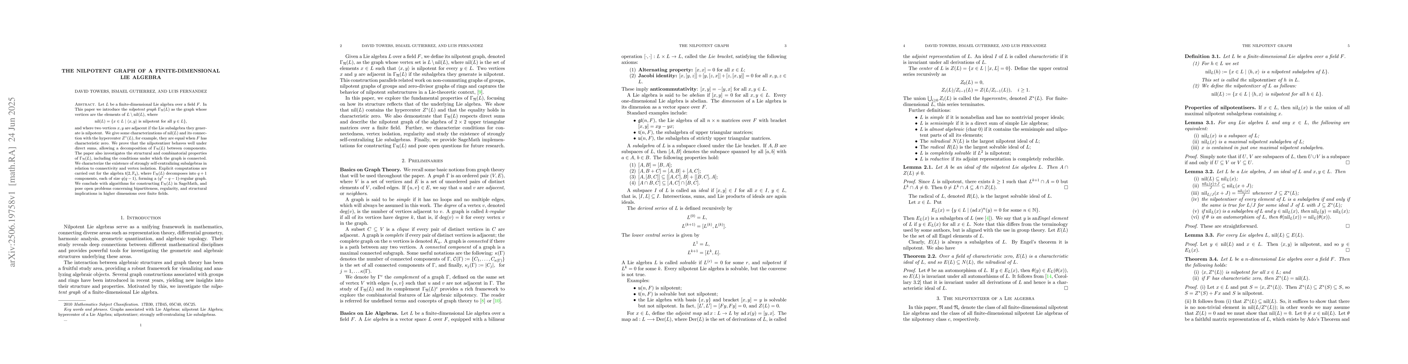 Thumbnail for The nilpotent graph of a finite0-dimensional Lie algebra