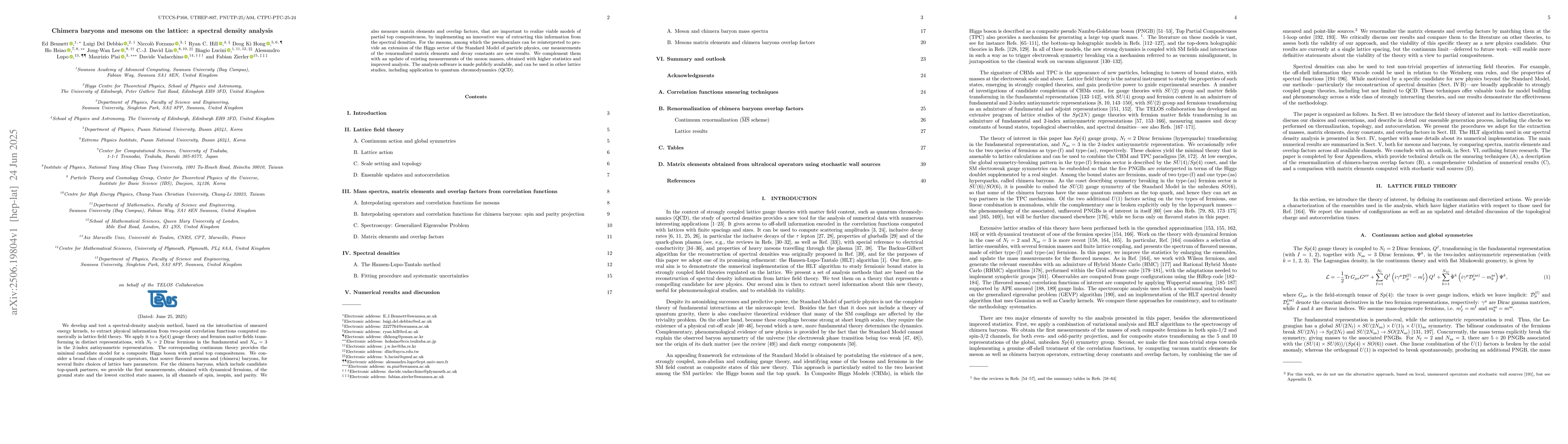 Thumbnail for Chimera baryons and mesons on the lattice: a spectral density analysis