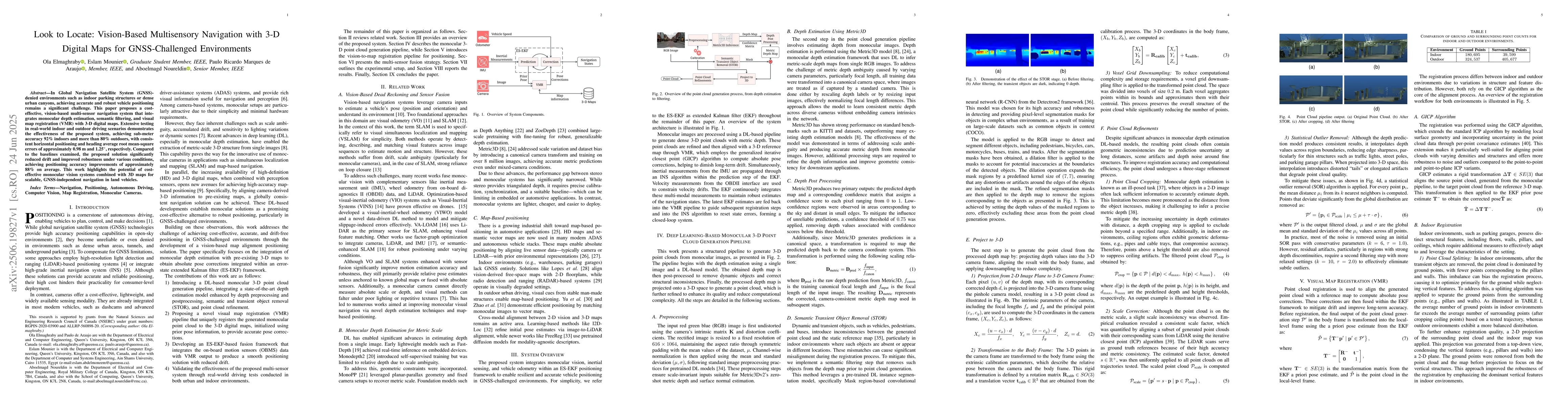 Thumbnail for Look to Locate: Vision-Based Multisensory Navigation with 3-D Digital
  Maps for GNSS-Challenged Environments