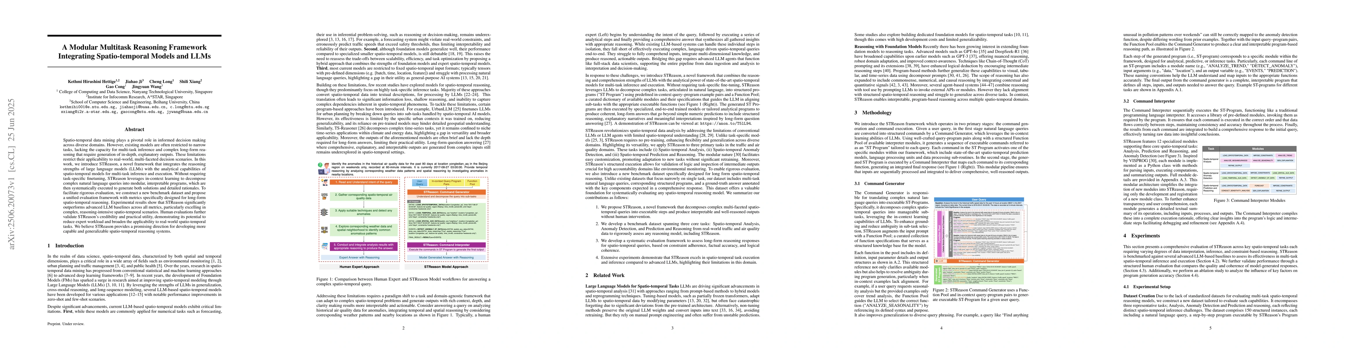 Thumbnail for A Modular Multitask Reasoning Framework Integrating Spatio-temporal
  Models and LLMs