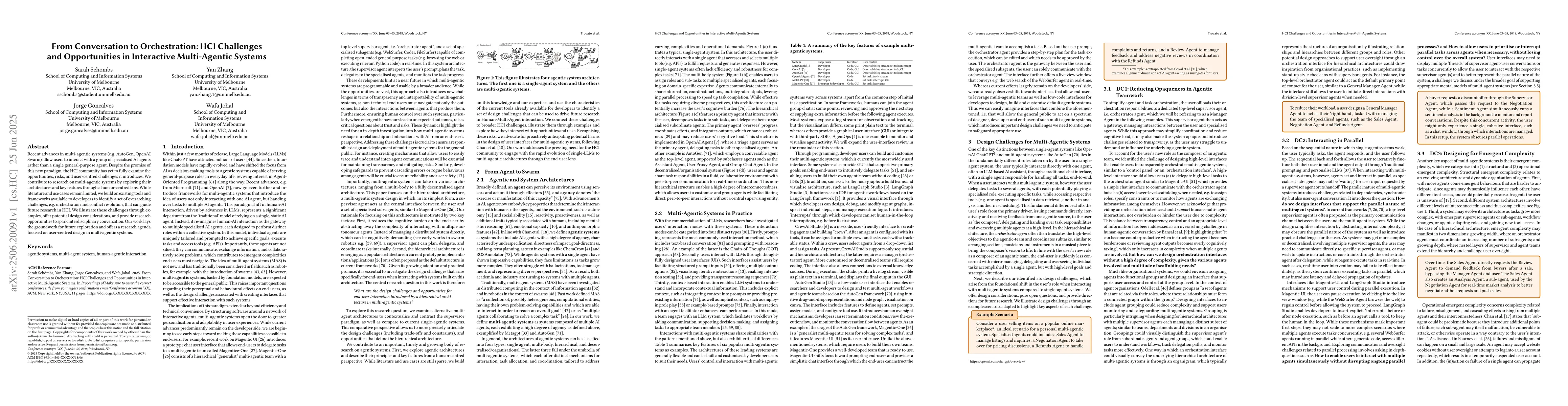 Thumbnail for From Conversation to Orchestration: HCI Challenges and Opportunities in
  Interactive Multi-Agentic Systems