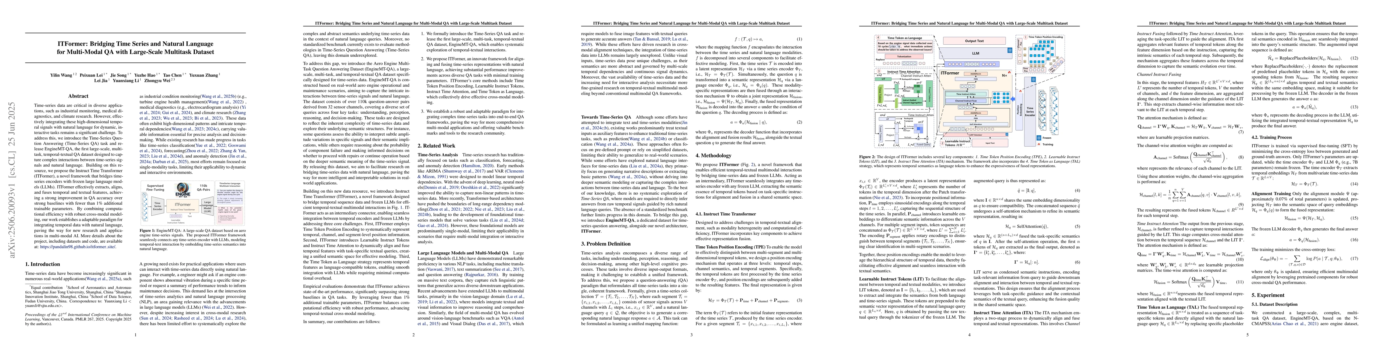 Thumbnail for ITFormer: Bridging Time Series and Natural Language for Multi-Modal QA
  with Large-Scale Multitask Dataset
