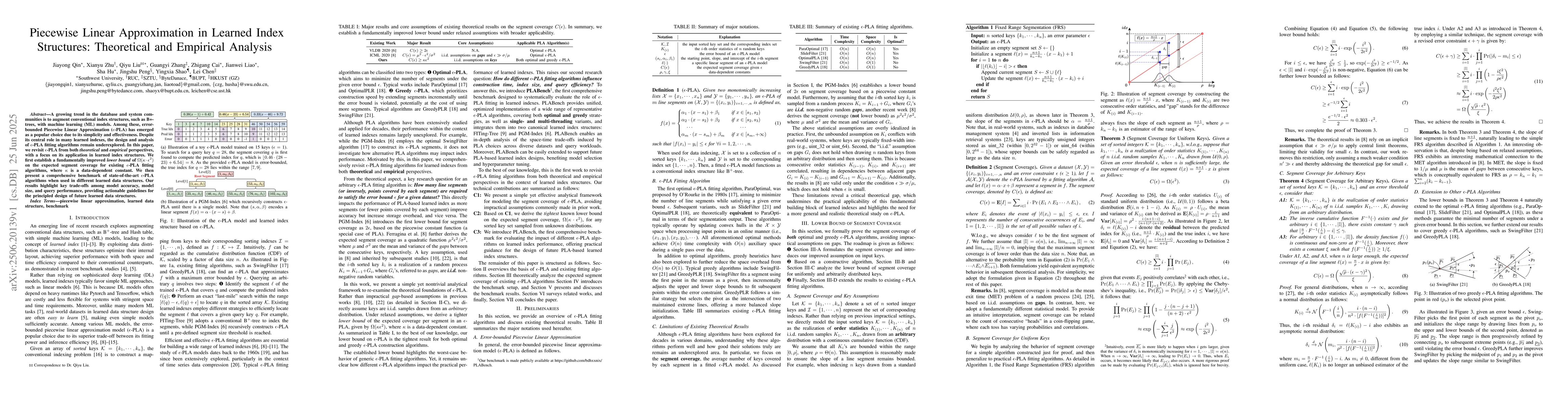 Thumbnail for Piecewise Linear Approximation in Learned Index Structures: Theoretical
  and Empirical Analysis