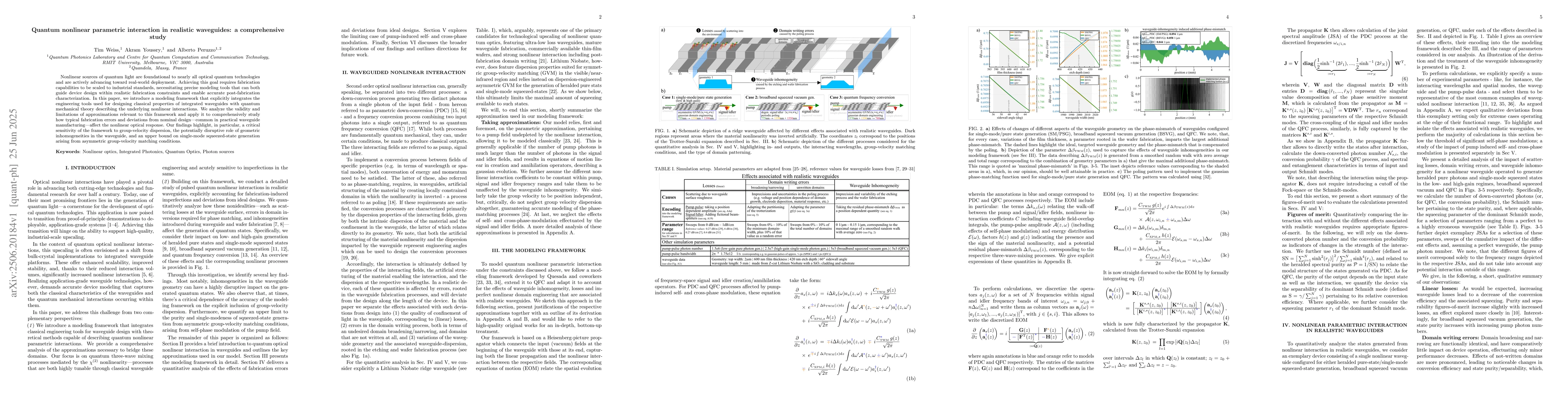 Thumbnail for Quantum nonlinear parametric interaction in realistic waveguides: a
  comprehensive study