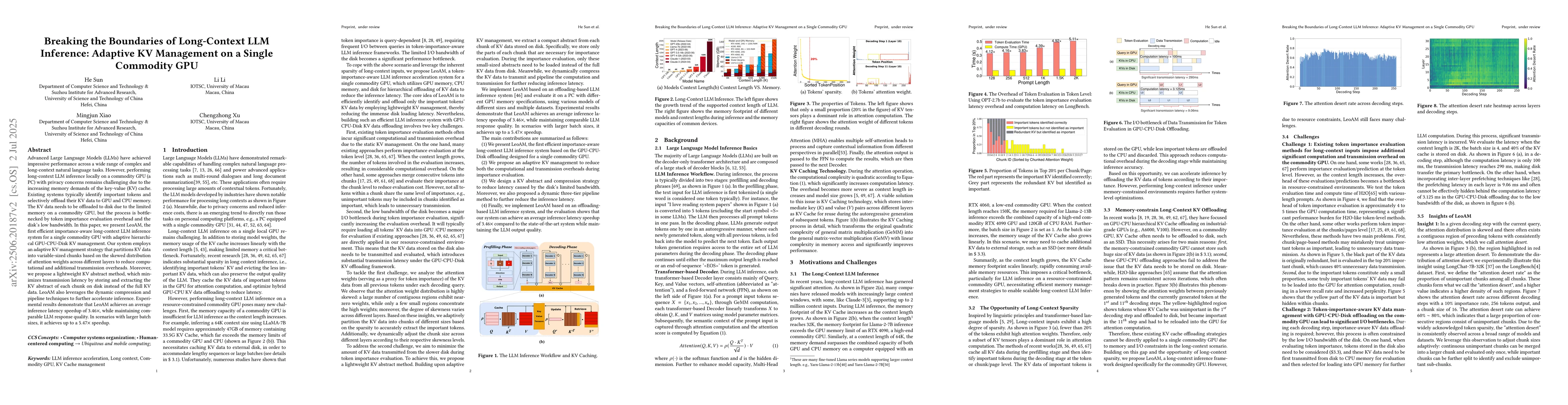 Thumbnail for Breaking the Boundaries of Long-Context LLM Inference: Adaptive KV
  Management on a Single Commodity GPU