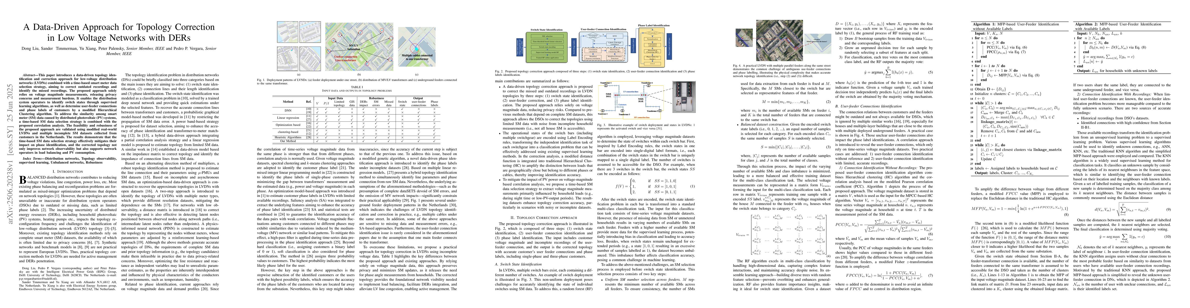 Thumbnail for A Data-Driven Approach for Topology Correction in Low Voltage Networks
  with DERs
