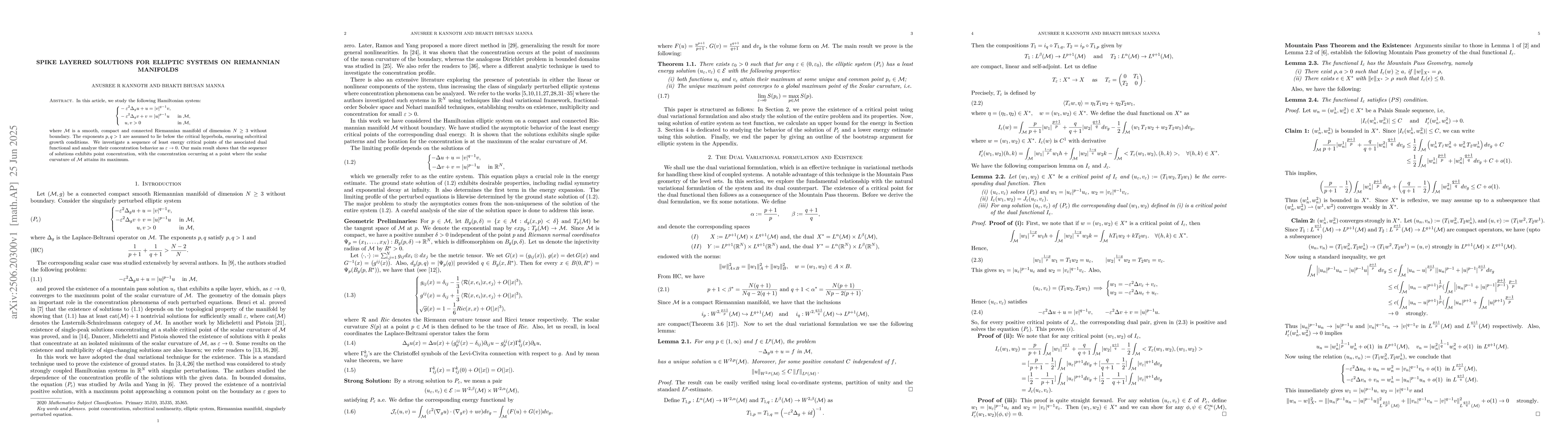 Thumbnail for Spike layered solutions for elliptic systems on Riemannian Manifolds
