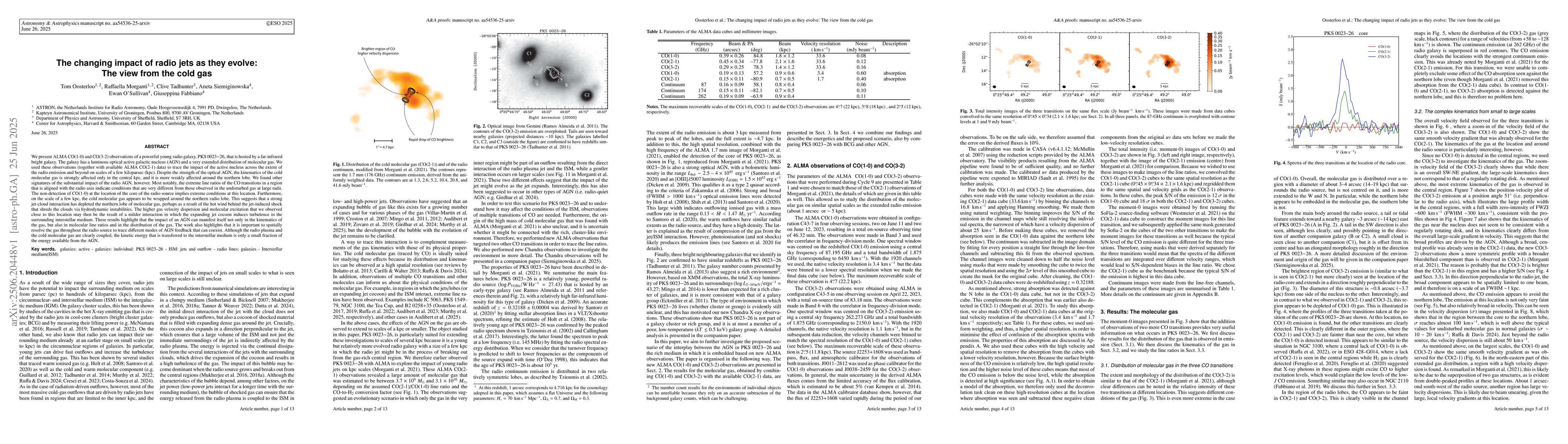 Thumbnail for The changing impact of radio jets as they evolve: The view from the cold
  gas