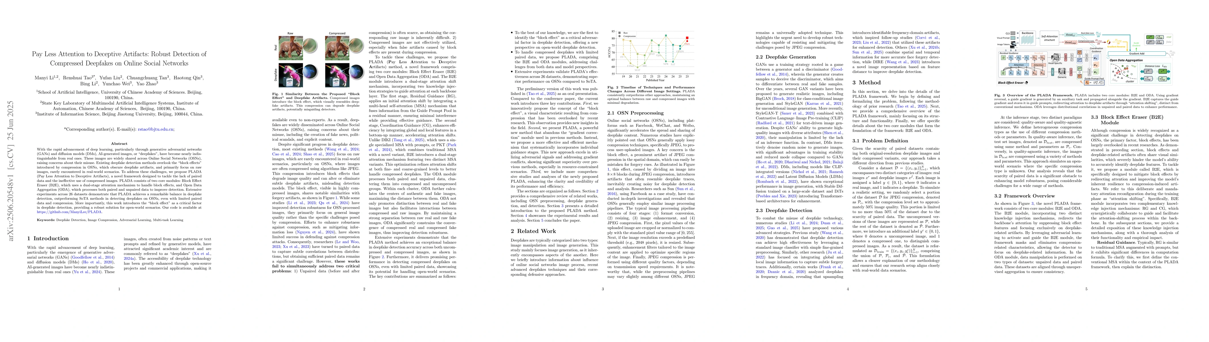 Thumbnail for Pay Less Attention to Deceptive Artifacts: Robust Detection of
  Compressed Deepfakes on Online Social Networks