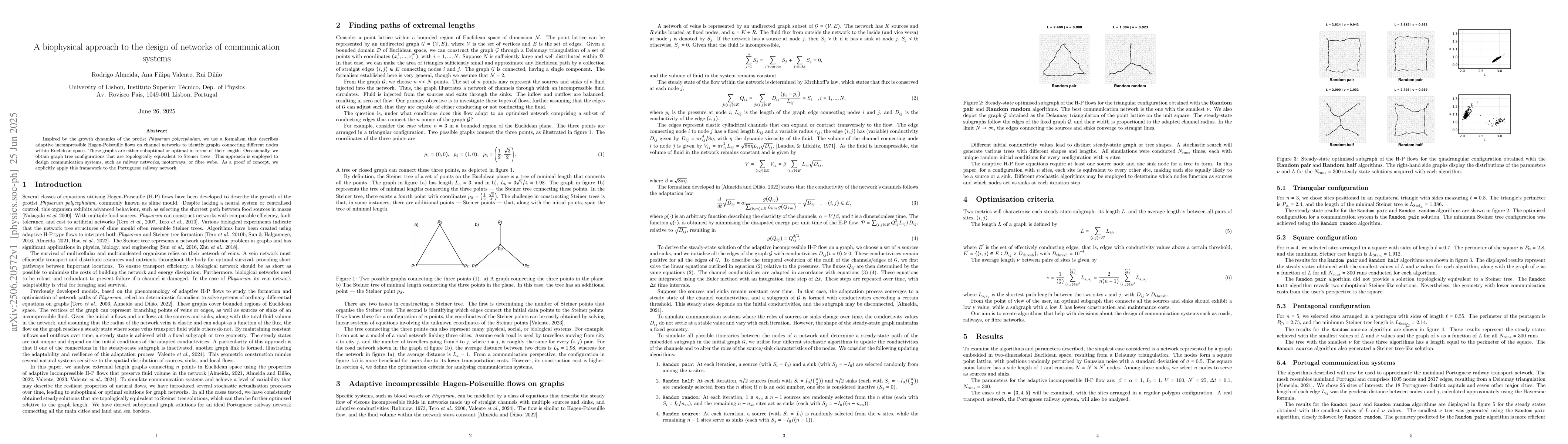 Thumbnail for A biophysical approach to the design of networks of communication
  systems