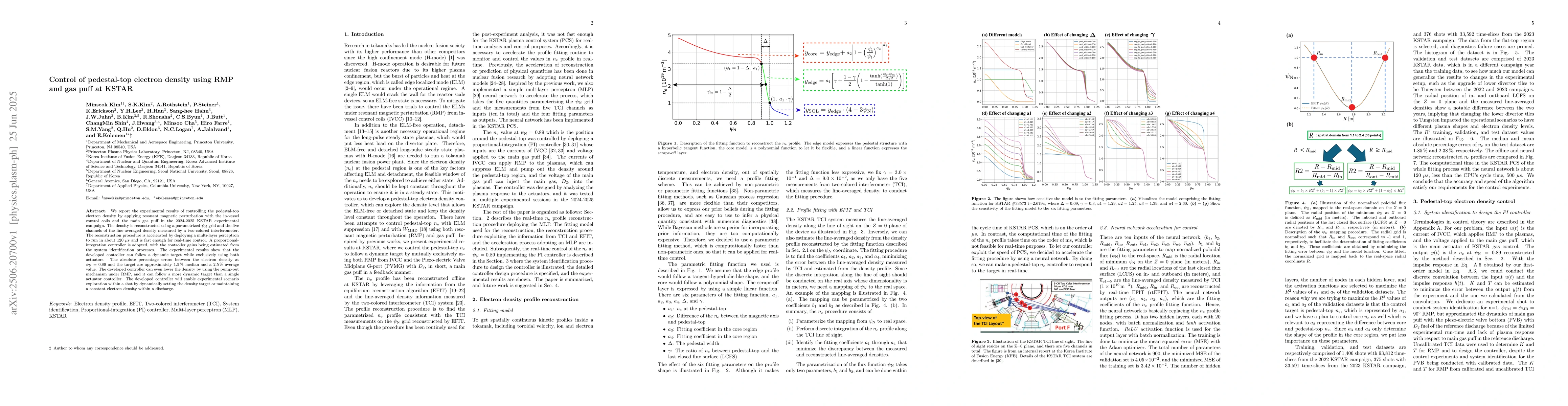 Thumbnail for Control of pedestal-top electron density using RMP and gas puff at KSTAR