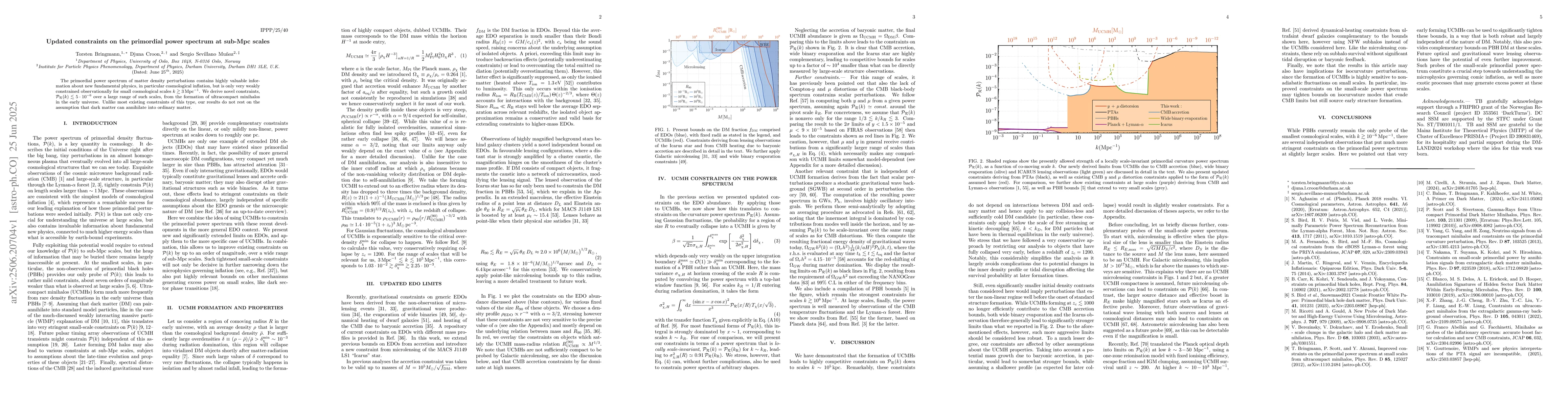 Thumbnail for Updated constraints on the primordial power spectrum at sub-Mpc scales