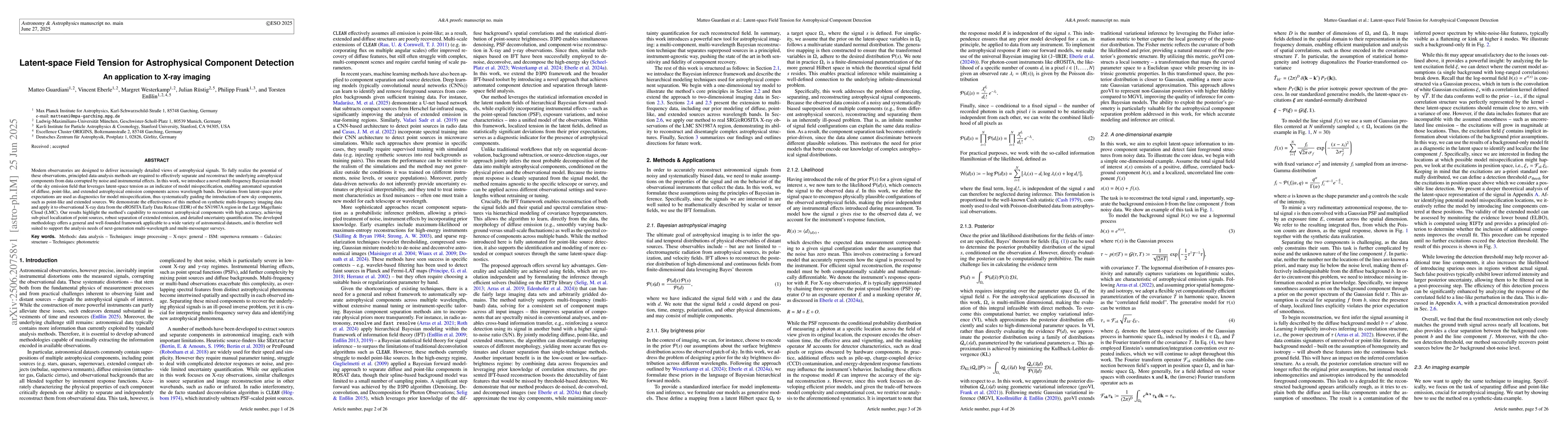 Thumbnail for Latent-space Field Tension for Astrophysical Component Detection An
  application to X-ray imaging