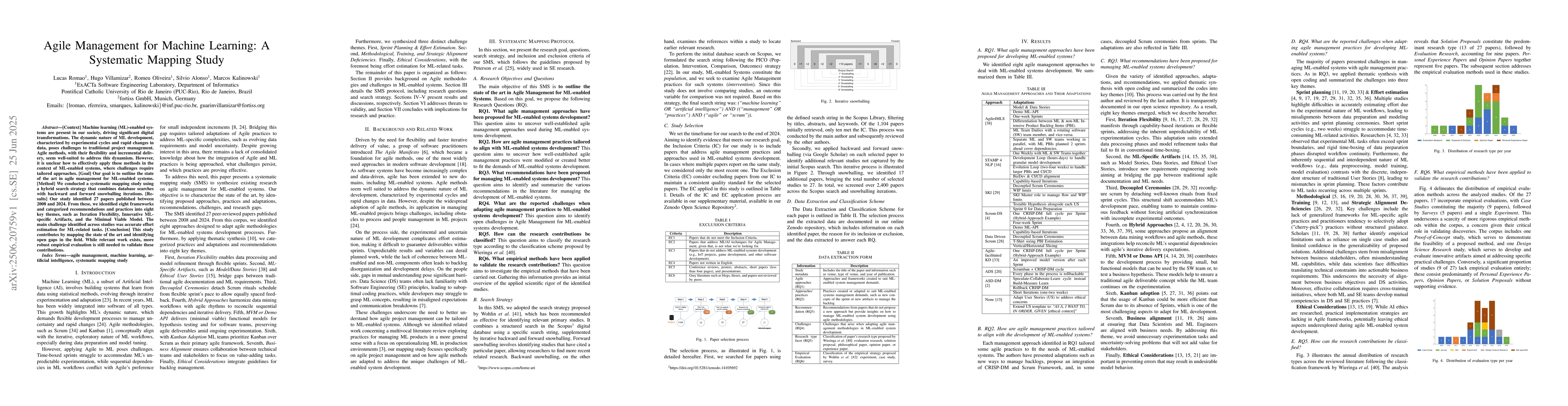 Thumbnail for Agile Management for Machine Learning: A Systematic Mapping Study