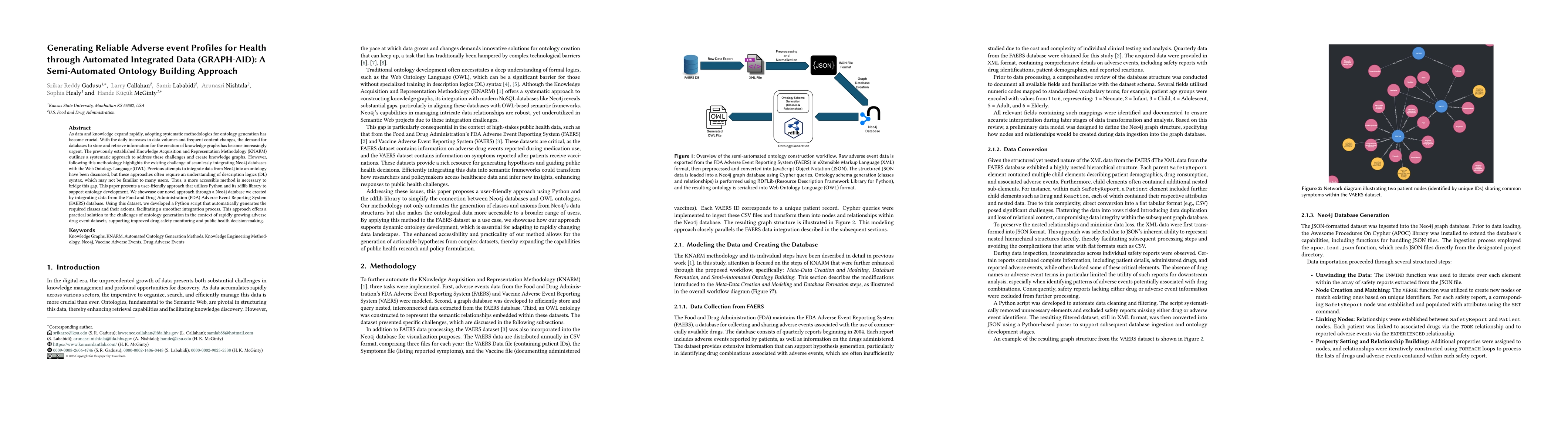 Thumbnail for Generating Reliable Adverse event Profiles for Health through Automated
  Integrated Data (GRAPH-AID): A Semi-Automated Ontology Building Approach