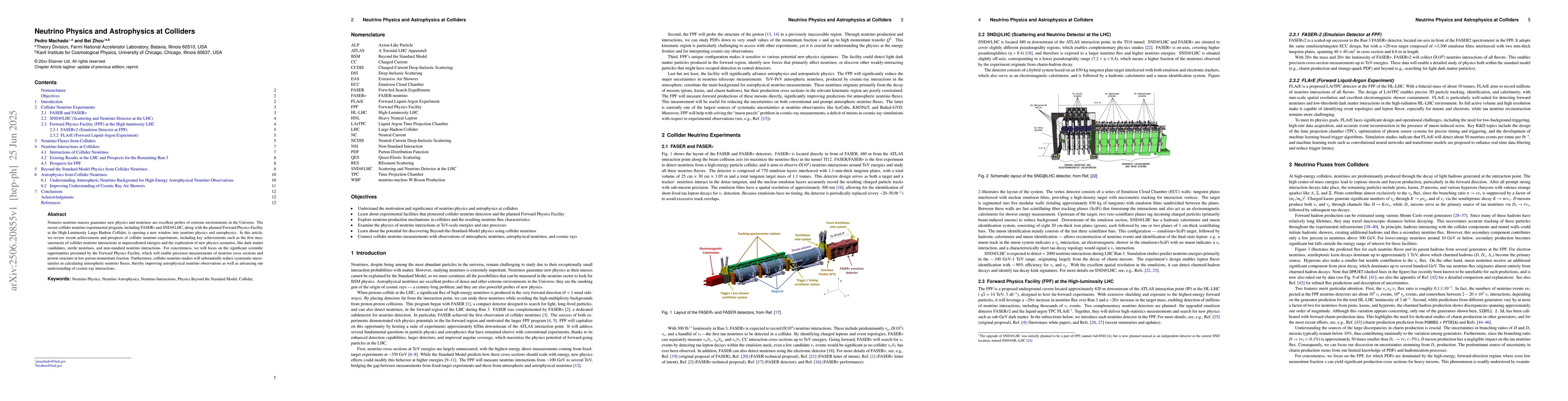 Thumbnail for Neutrino Physics and Astrophysics at Colliders