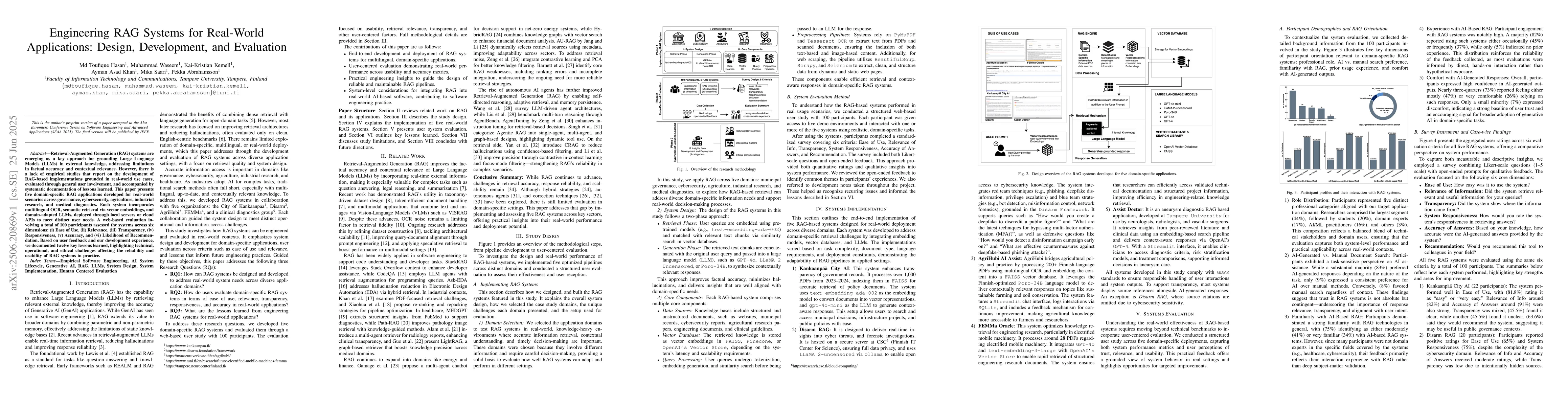 Thumbnail for Engineering RAG Systems for Real-World Applications: Design,
  Development, and Evaluation