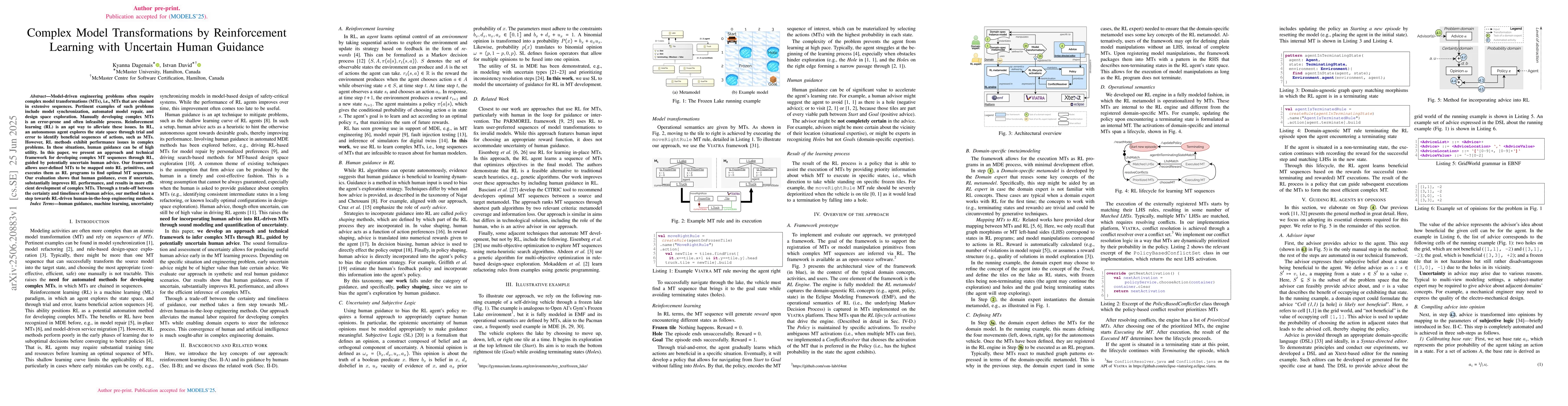 Thumbnail for Complex Model Transformations by Reinforcement Learning with Uncertain
  Human Guidance