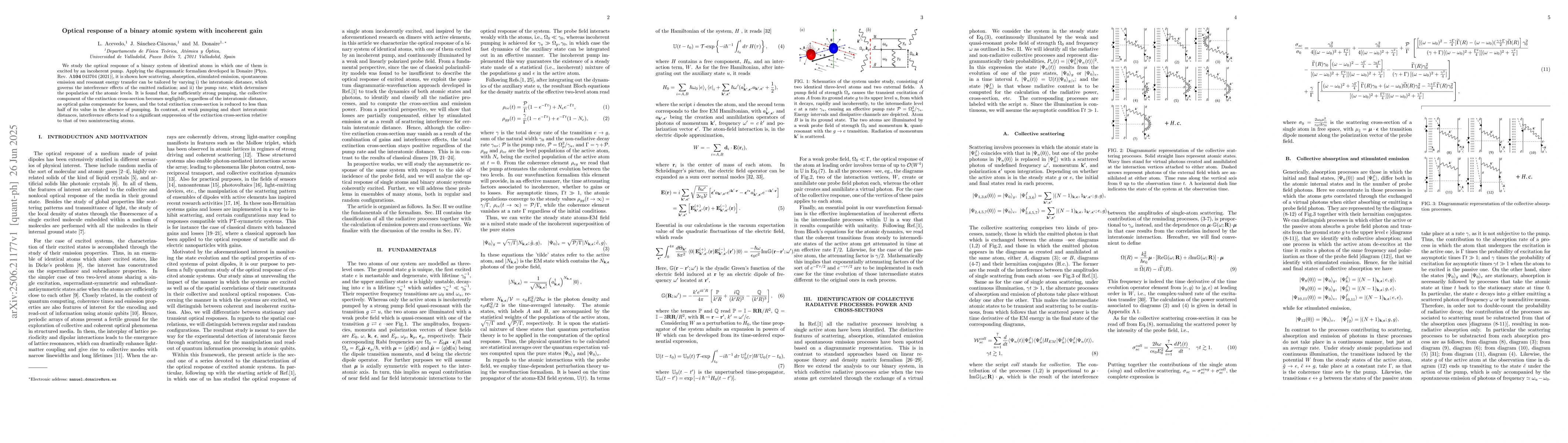 Thumbnail for Optical response of a binary atomic system with incoherent gain