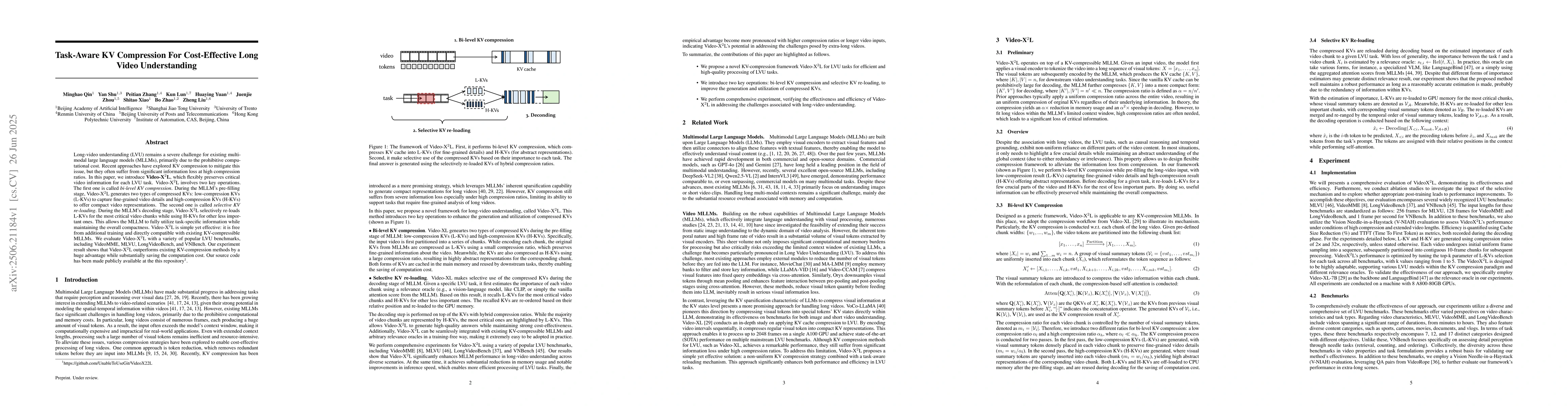 Thumbnail for Task-Aware KV Compression For Cost-Effective Long Video Understanding