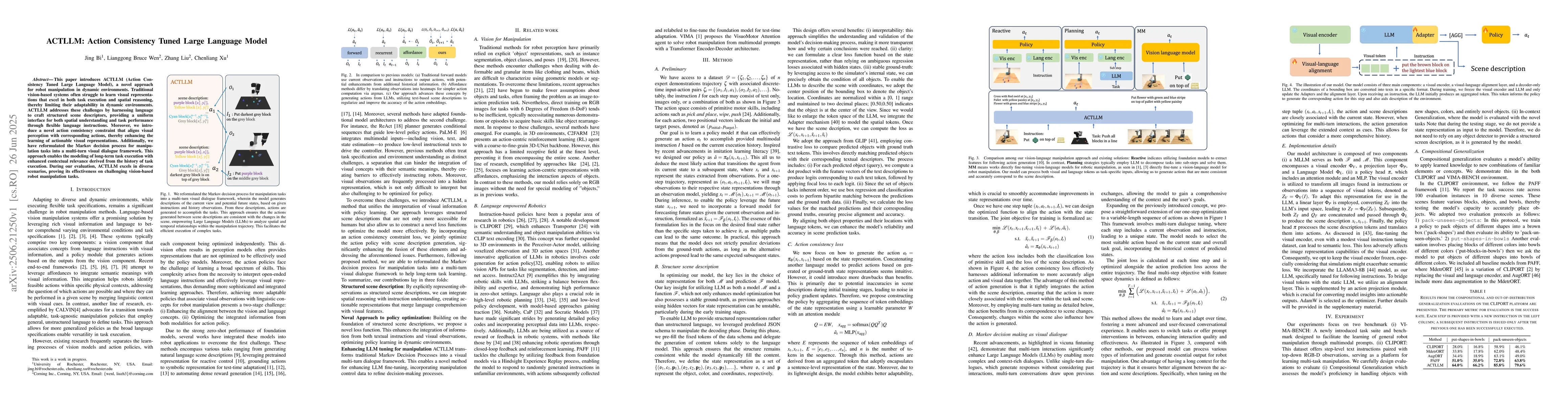 Thumbnail for ACTLLM: Action Consistency Tuned Large Language Model
