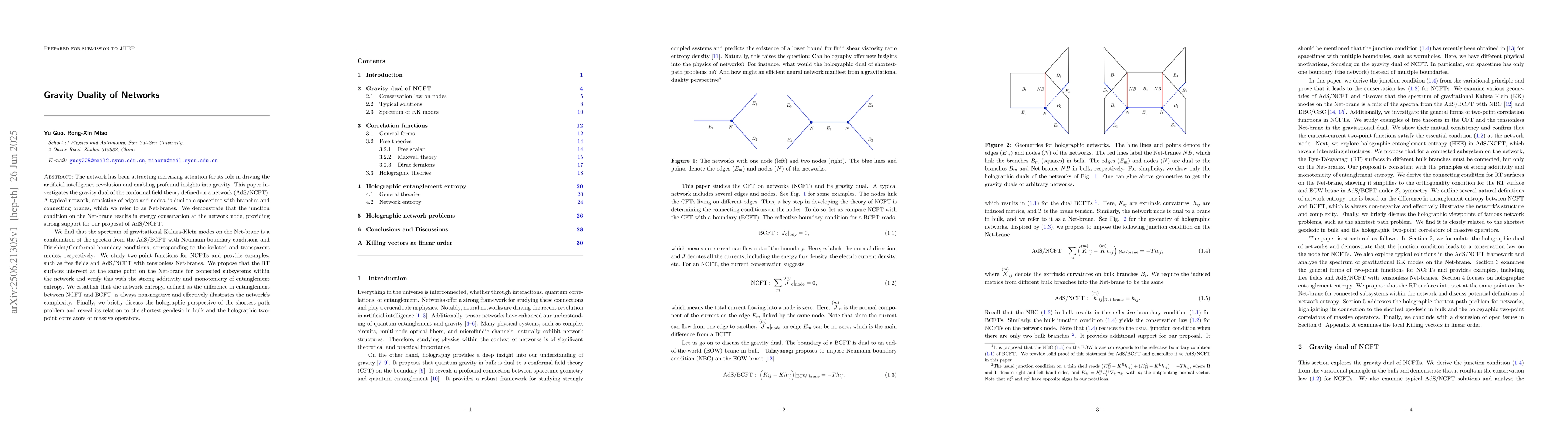 Thumbnail for Gravity Duality of Networks