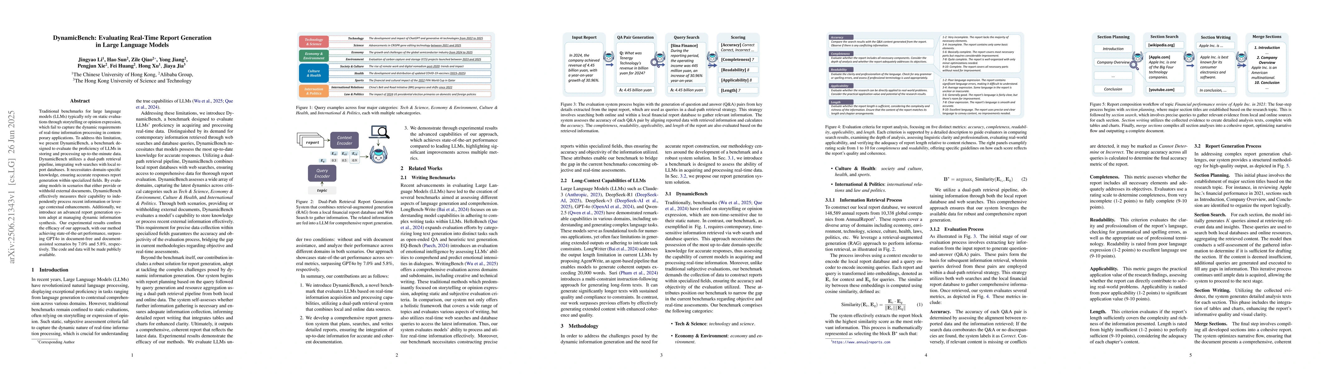 Thumbnail for DynamicBench: Evaluating Real-Time Report Generation in Large Language
  Models