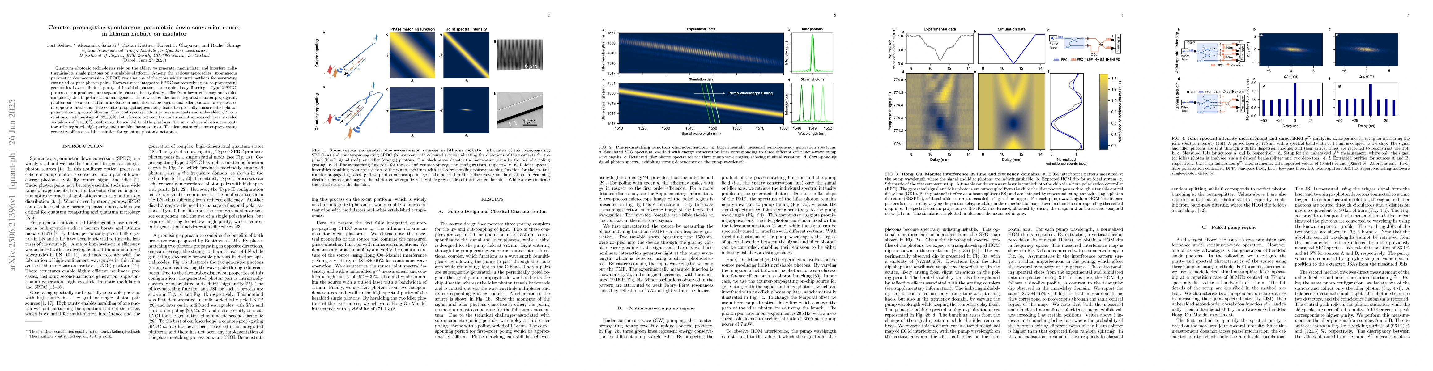 Thumbnail for Counter-propagating spontaneous parametric down-conversion source in
  lithium niobate on insulator