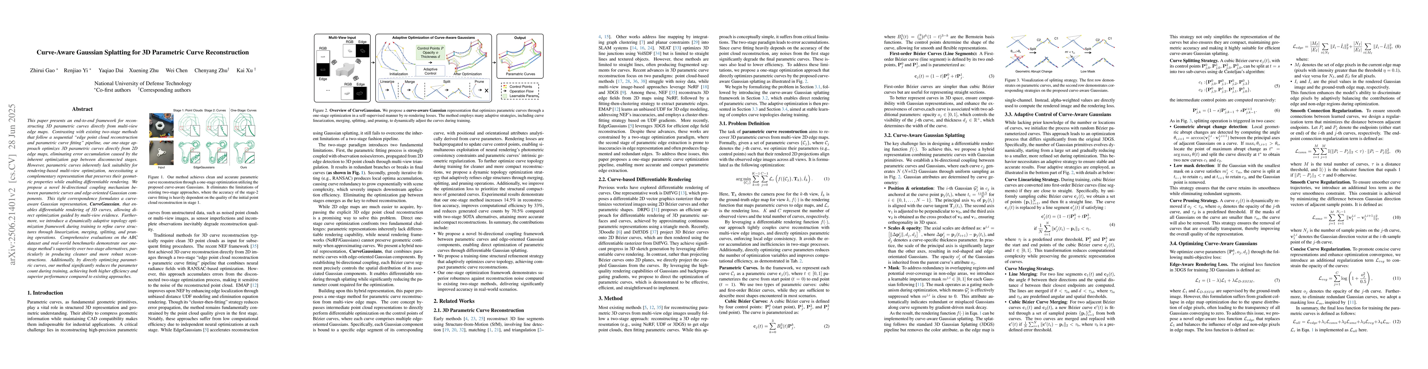 Thumbnail for Curve-Aware Gaussian Splatting for 3D Parametric Curve Reconstruction