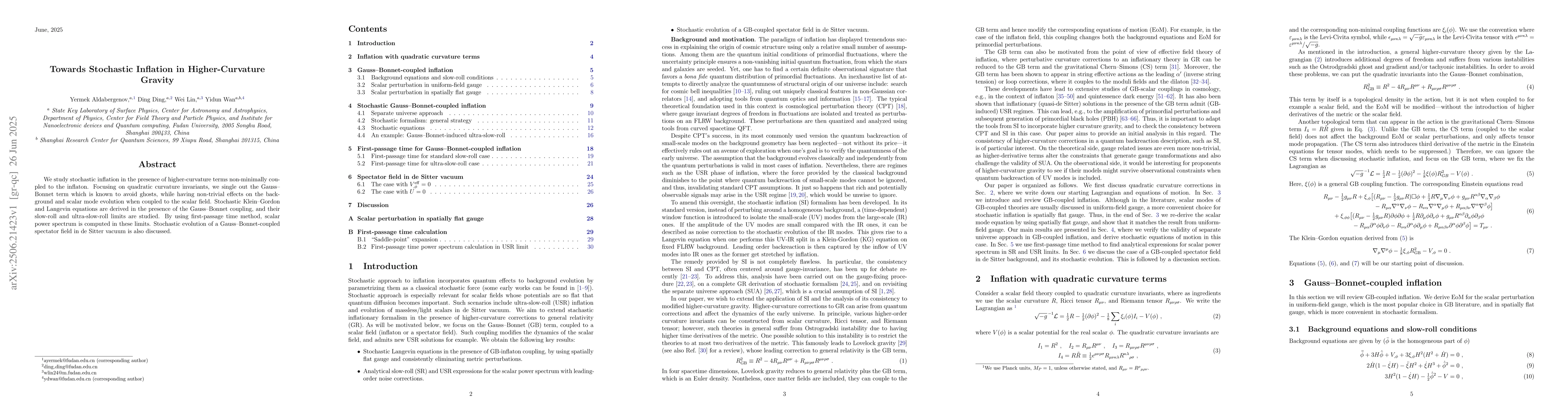 Thumbnail for Towards Stochastic Inflation in Higher-Curvature Gravity