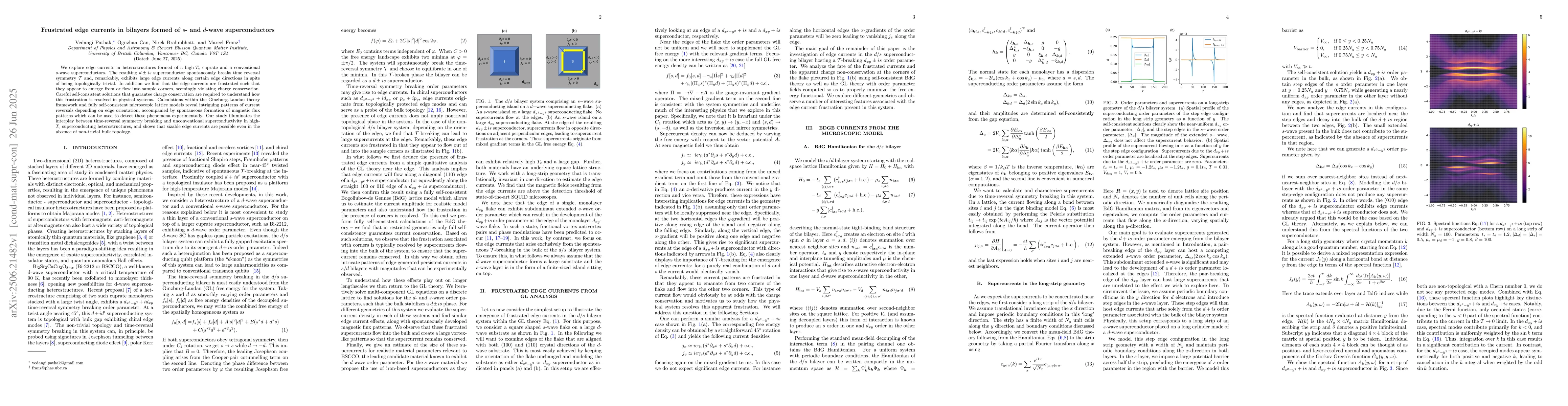 Thumbnail for Frustrated edge currents in bilayers formed of s- and d-wave
  superconductors