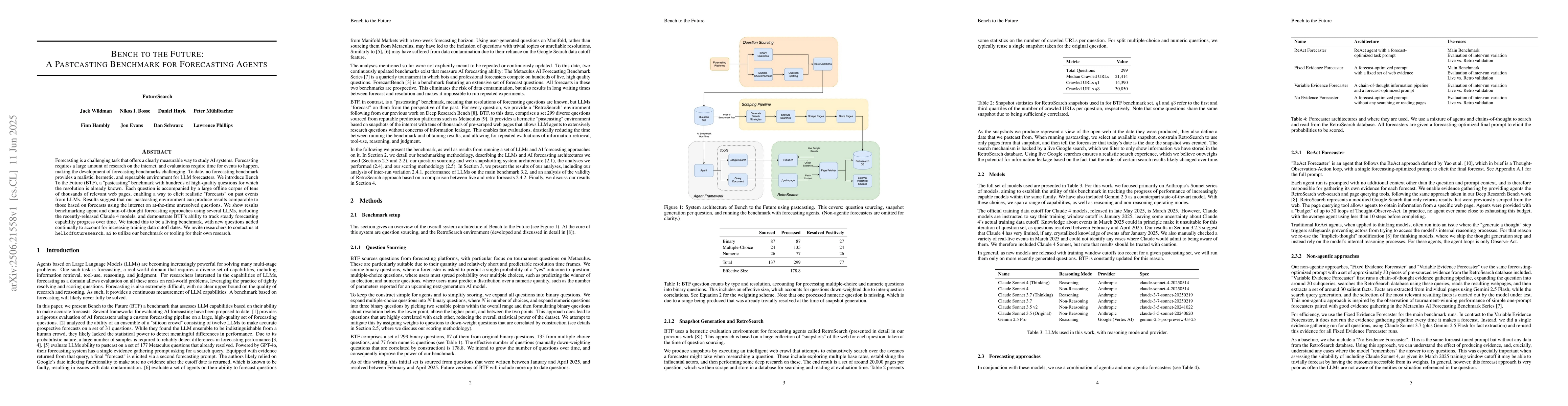 Thumbnail for Bench to the Future: A Pastcasting Benchmark for Forecasting Agents