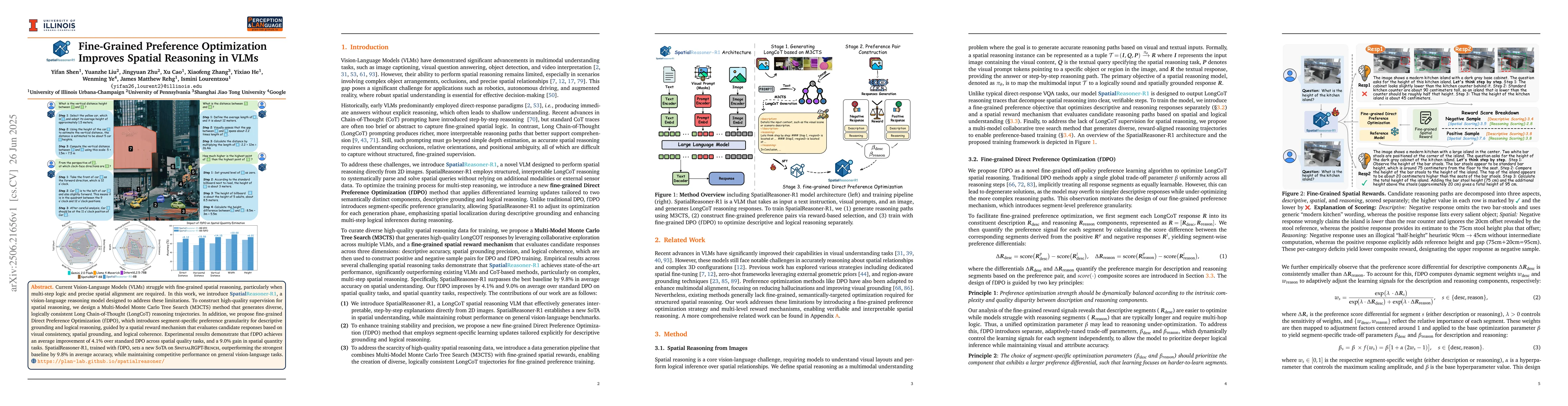 Thumbnail for Fine-Grained Preference Optimization Improves Spatial Reasoning in VLMs