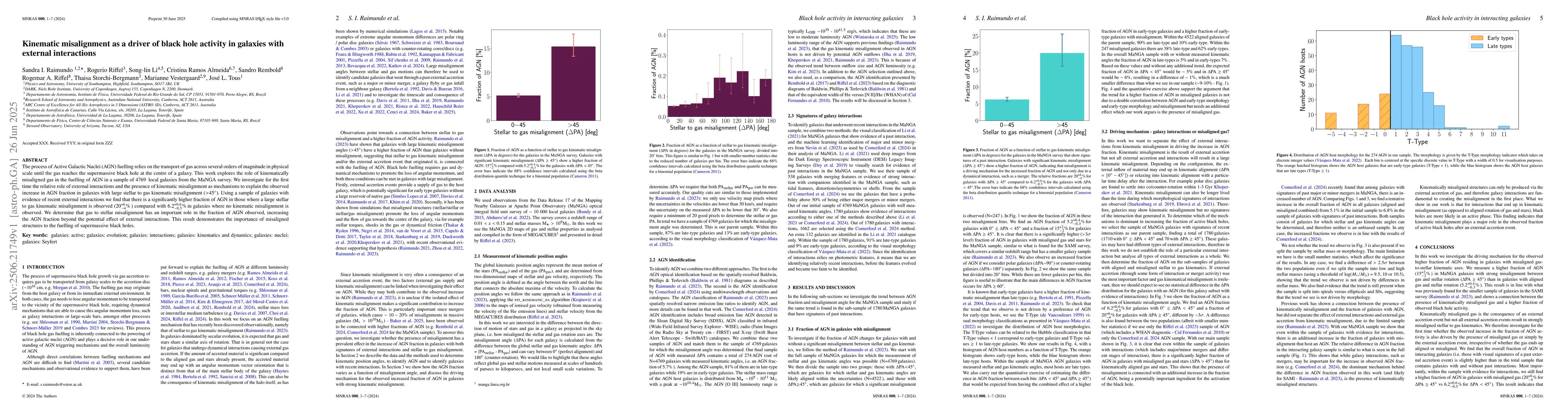 Thumbnail for Kinematic misalignment as a driver of black hole activity in galaxies
  with external interactions