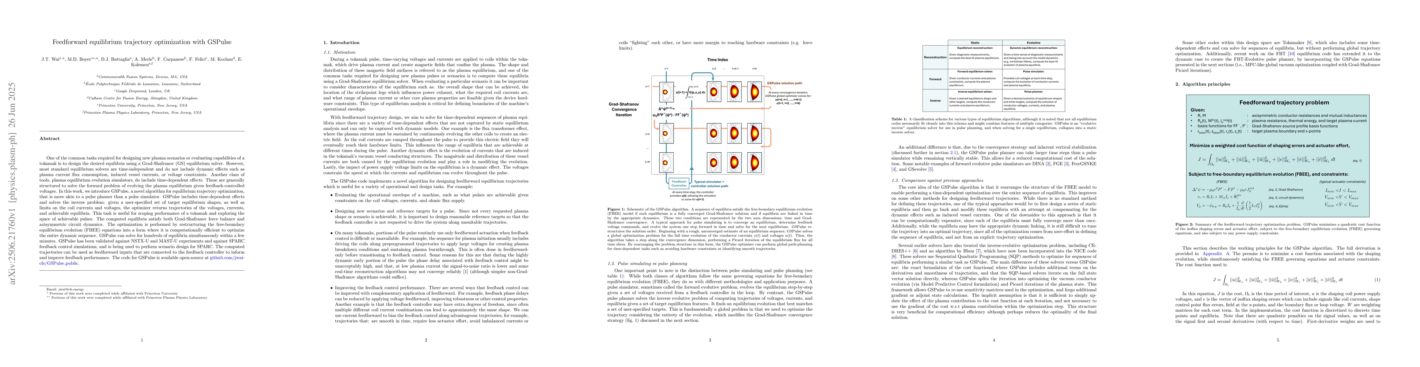 Thumbnail for Feedforward equilibrium trajectory optimization with GSPulse
