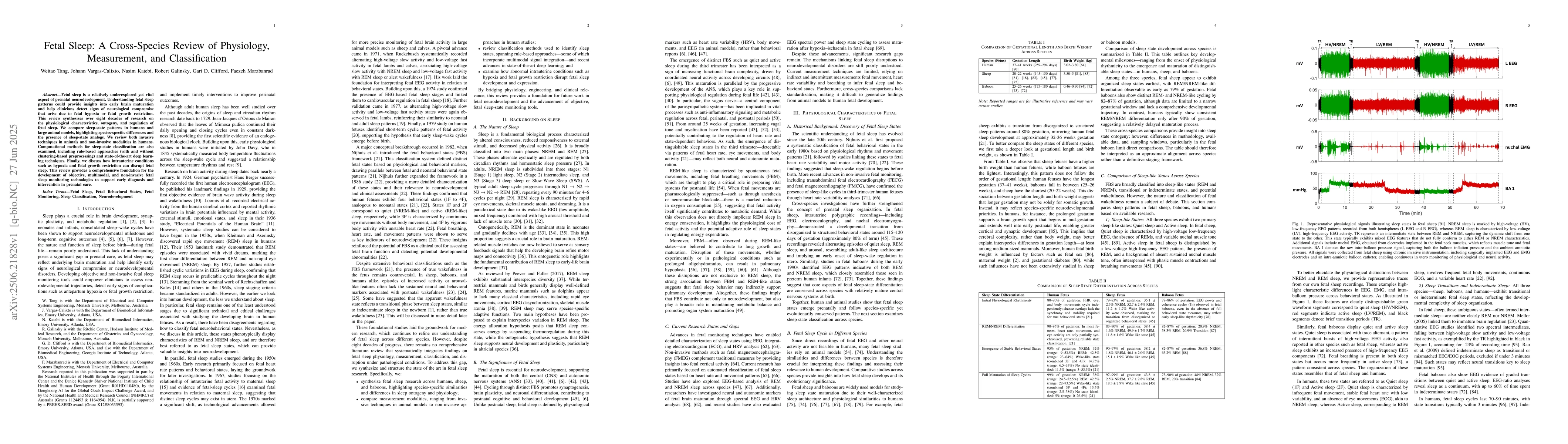Thumbnail for Fetal Sleep: A Cross-Species Review of Physiology, Measurement, and
  Classification